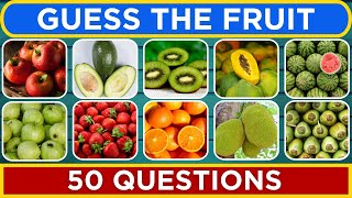 🍎A Fun and Fruity Quiz 🍇 Identify these 50 Easy-Medium-Hard Fruits 🥭 #quiz #generalknowledge #fruit