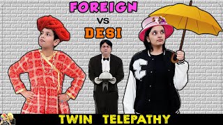 FOREIGN VS DESI TWIN TELEPATHY  | Aayu vs Pihu Sweets Eating Family Challenge | Aayu and Pihu Show