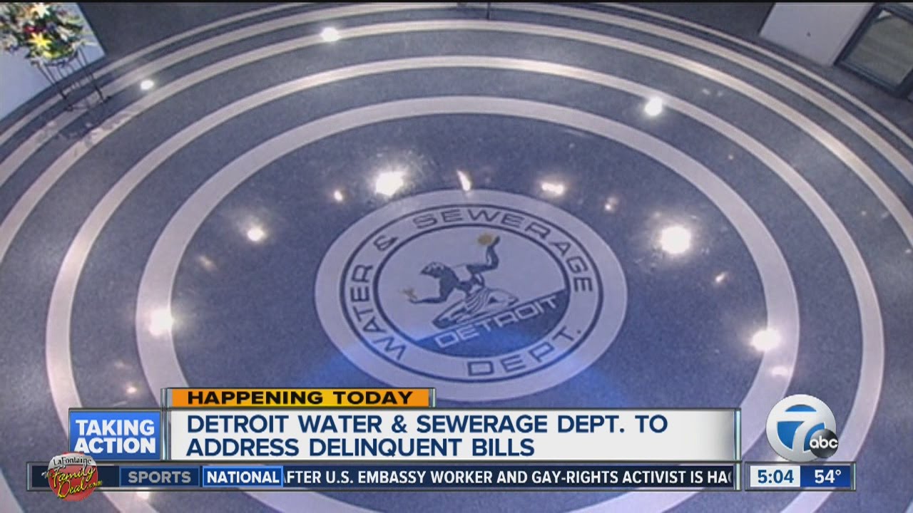 Detroit Water and Sewerage Department to address deliquent bills