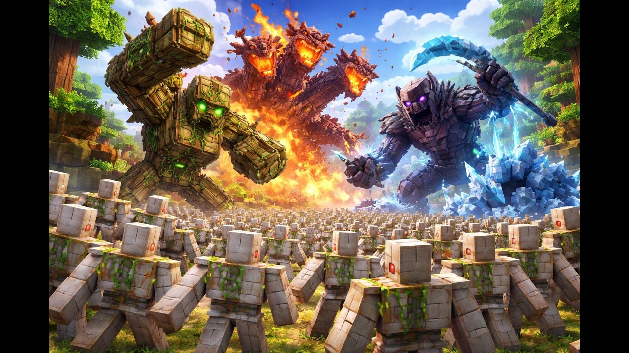 IRON GOLEMS vs BOSS MOBS