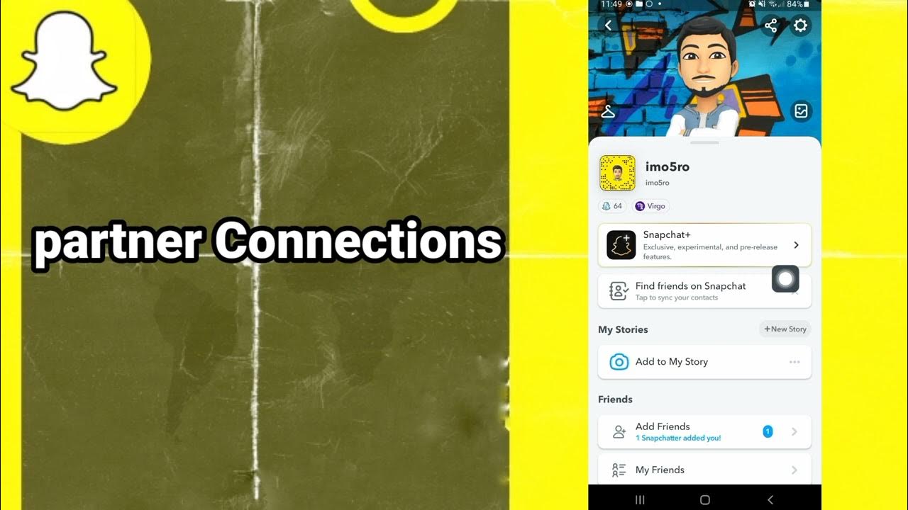 How to find partner connections window On Snapchat YouTube