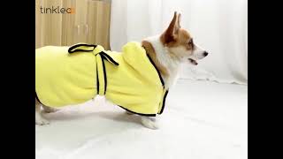 Keep Pets Warm! Cat And Dog Supplies Coral Fleece Soft Pet Absorbent Bath Towel Protective Apron screenshot 4
