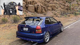 Honda Civic Type R Canyon Drive | Forza Horizon 5 | Steering Wheel Gameplay screenshot 5