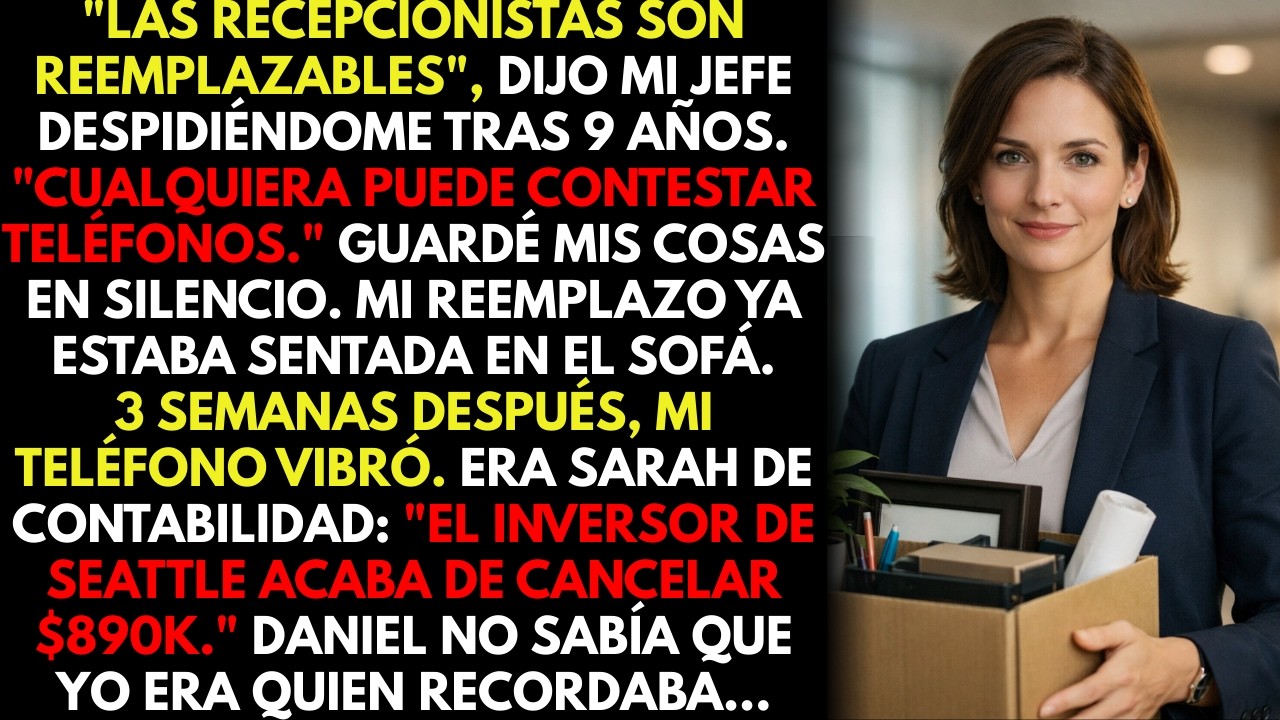 Mi jefe me despidió tras 9 años: “las recepcionistas son reemplazables”… perdió $890K