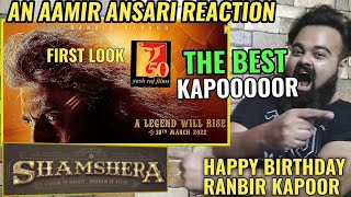 RANBIR KAPOOR&#39;S SHAMSHERA FIRST LOOK POSTER REACTION BY AAMIR ANSARI | YRF 50 | HBD RK