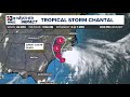 Tropical Storm Chantal: 8 PM Update