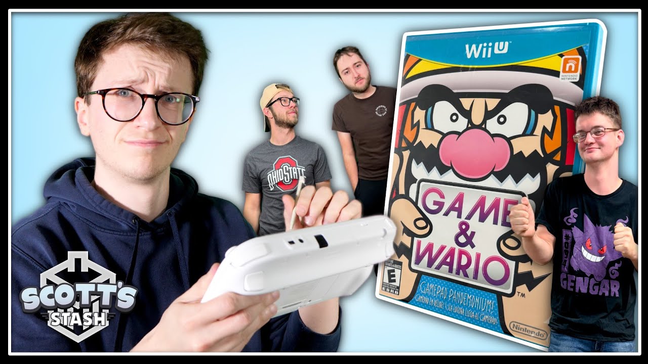 Scott, Sam, Dom and Jarred Use a Stylus to Play Sketch in Game & Wario