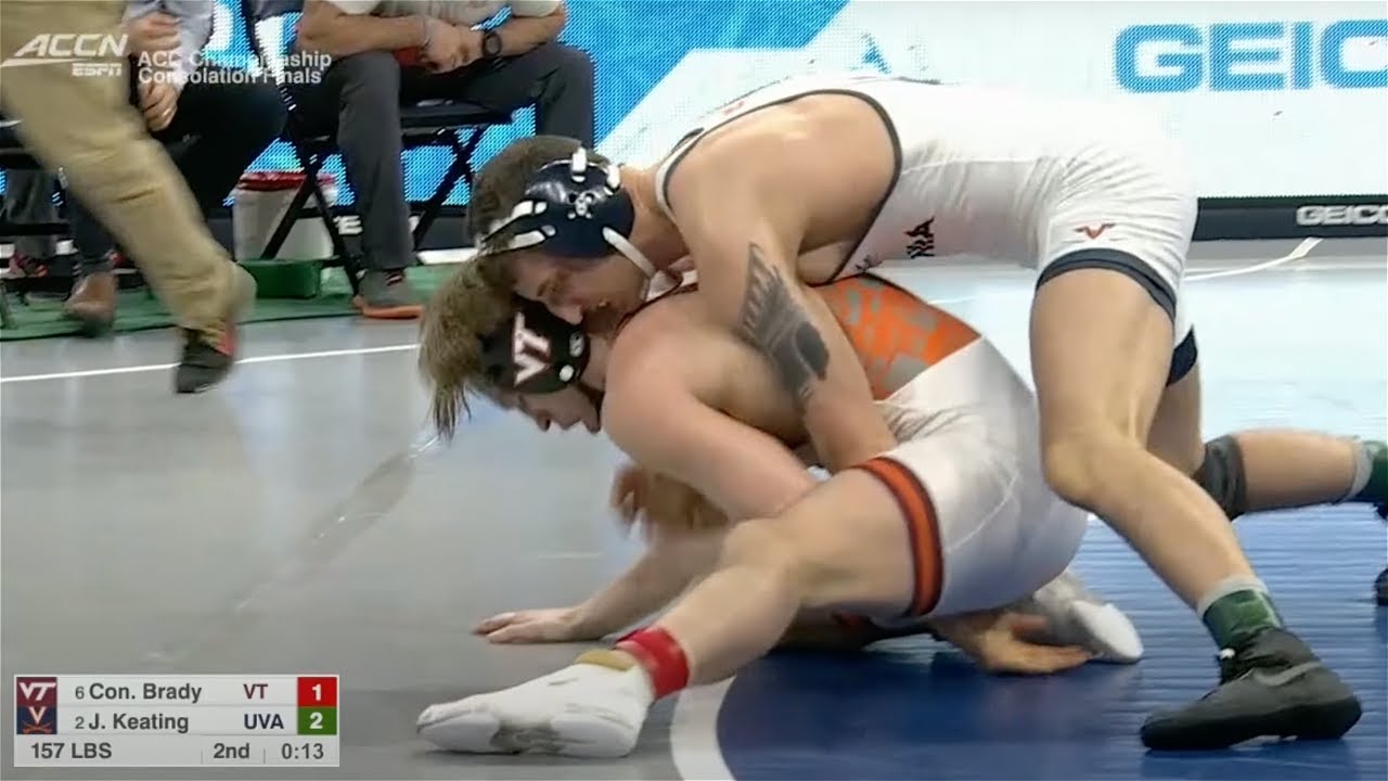157lbs Jake Keating (Virginia) dec Connor Brady (Virginia Tech)