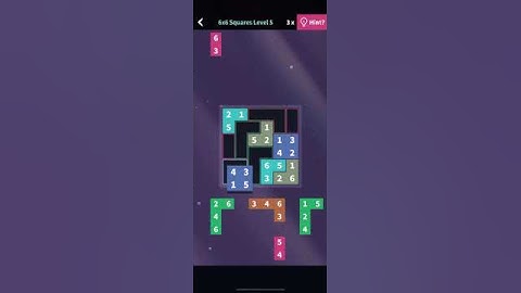 Flow Fit Sudoku • Basics Bundle • 6x6 Squares Level 5