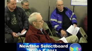 Newfane Selectboard Mtg. 3/7/13
