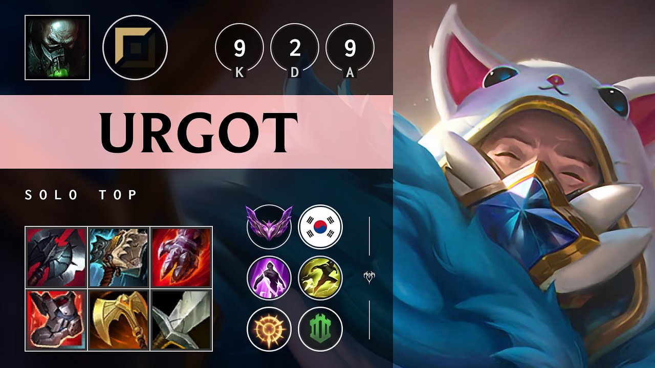 Urgot Top vs Sion - KR Master Patch 25.10