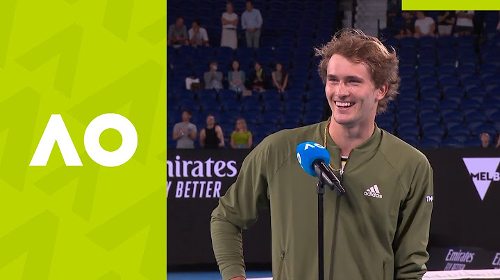 Alexander Zverev: "He's an emotional wreck!" (2R) on-court interview | Australian Open 2021