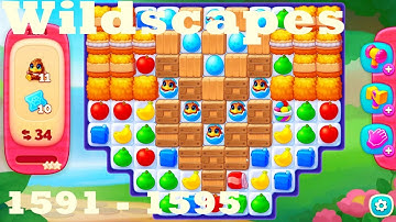 Wildscapes Level 1591 - 1595 HD Walkthrough | 3 - match game | gameplay | android | ios | pc | app