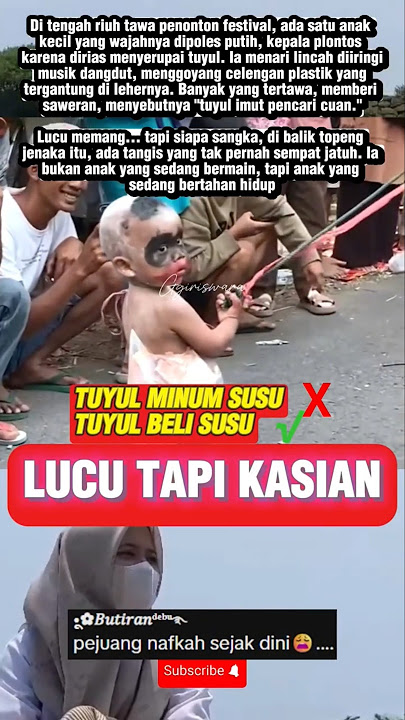 SEORANG BOCAH MENGGUNAKAN KOSTUM TUYUL UNTUK MENCARI REZEKI#SHORT