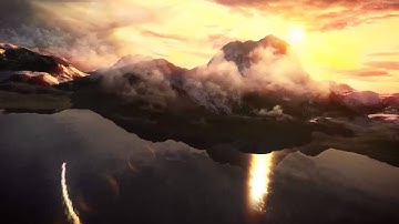 Sky and Mountains Logo After Effects Template