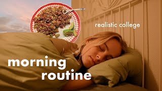 realistic & productive 6:30am college morning routine