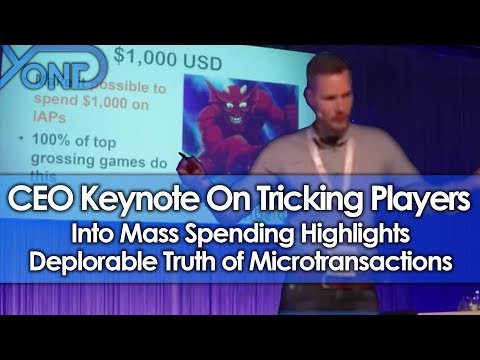 CEO Keynote On Tricking Players Into Mass Spending Highlights Deplorable Truth of Microtransactions