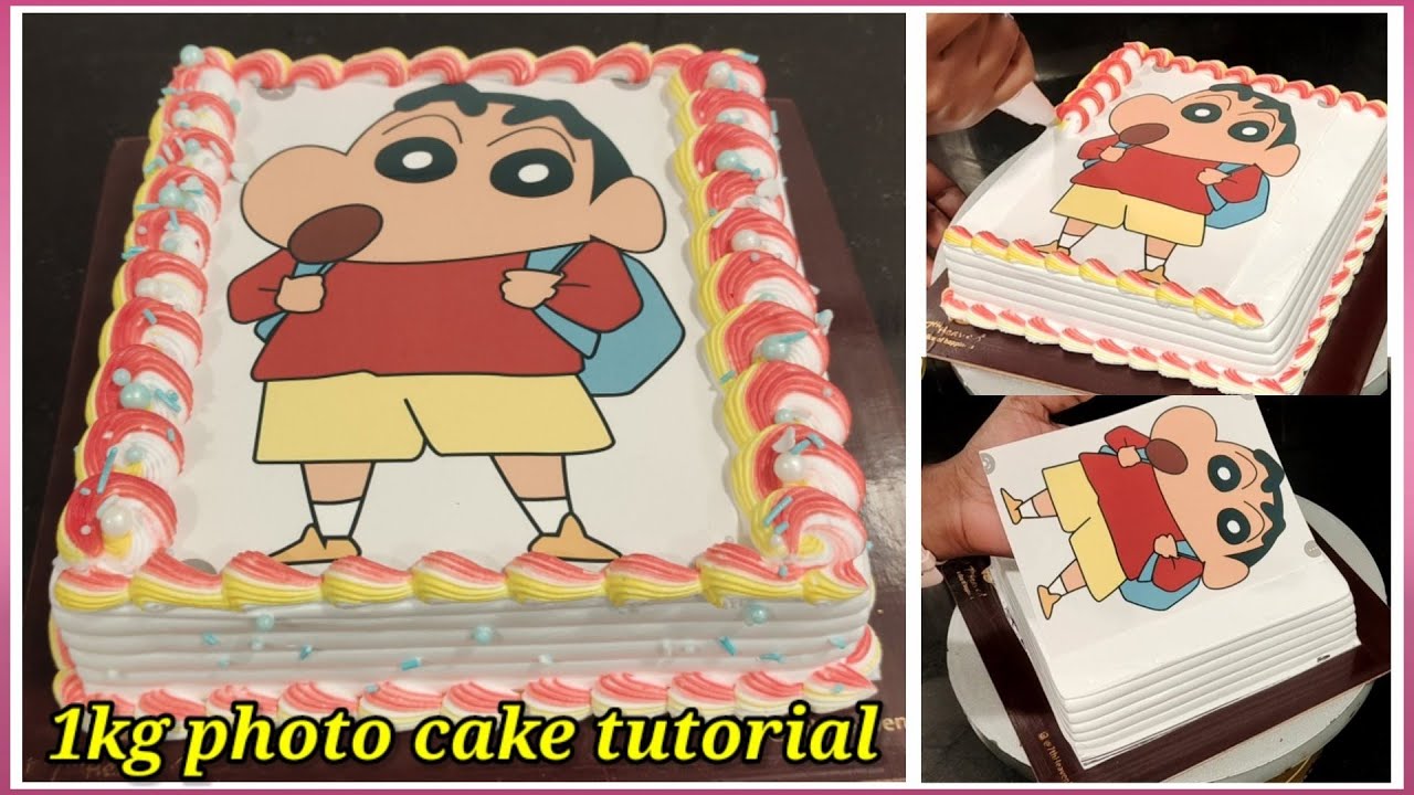 photo cake | shinchan cake recipe | photo print cake | shinchan ...