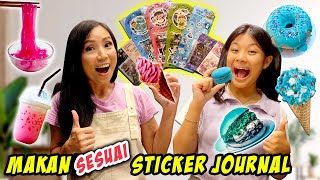 24 JAM MAKAN 1 WARNA SESUAI STICKER JOURNAL !! BORONG MAKANAN DI MALL PINK, UNGU, HIJAU, COKLAT !!