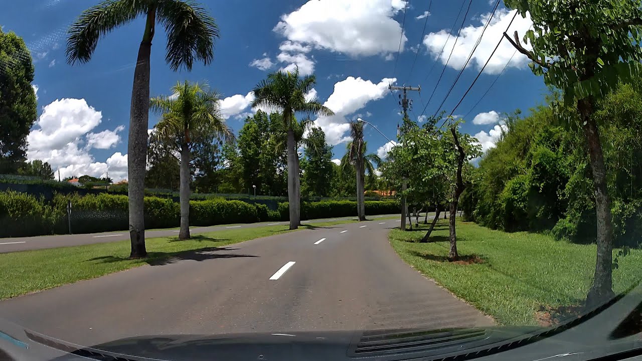 Dirigindo do Residencial Quinta da Baroneza até o Bragança Shopping no interior de São Paulo