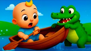 Row Row Row Your Boat | Fun Nursery Rhyme For Kids | Preschool Songs & Toddler Learning