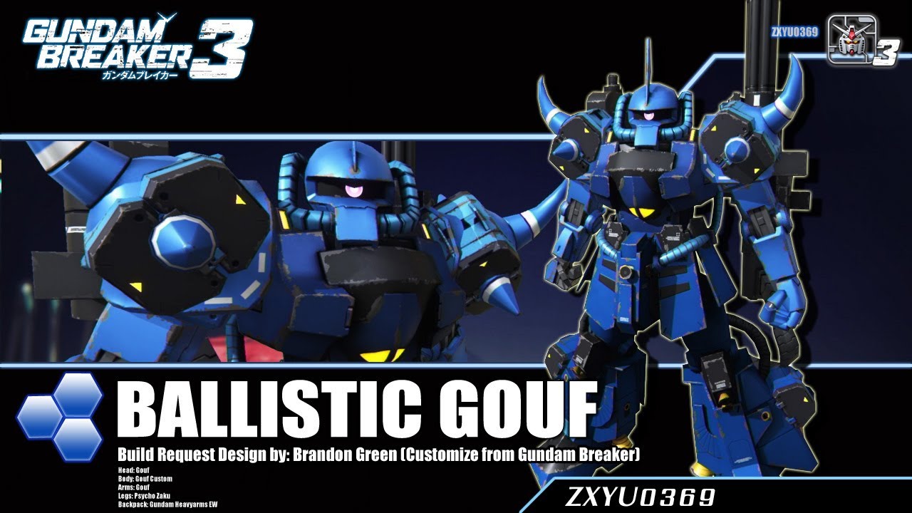 PS4] Gundam Breaker 3 : Ballistic Gouf - YouTube