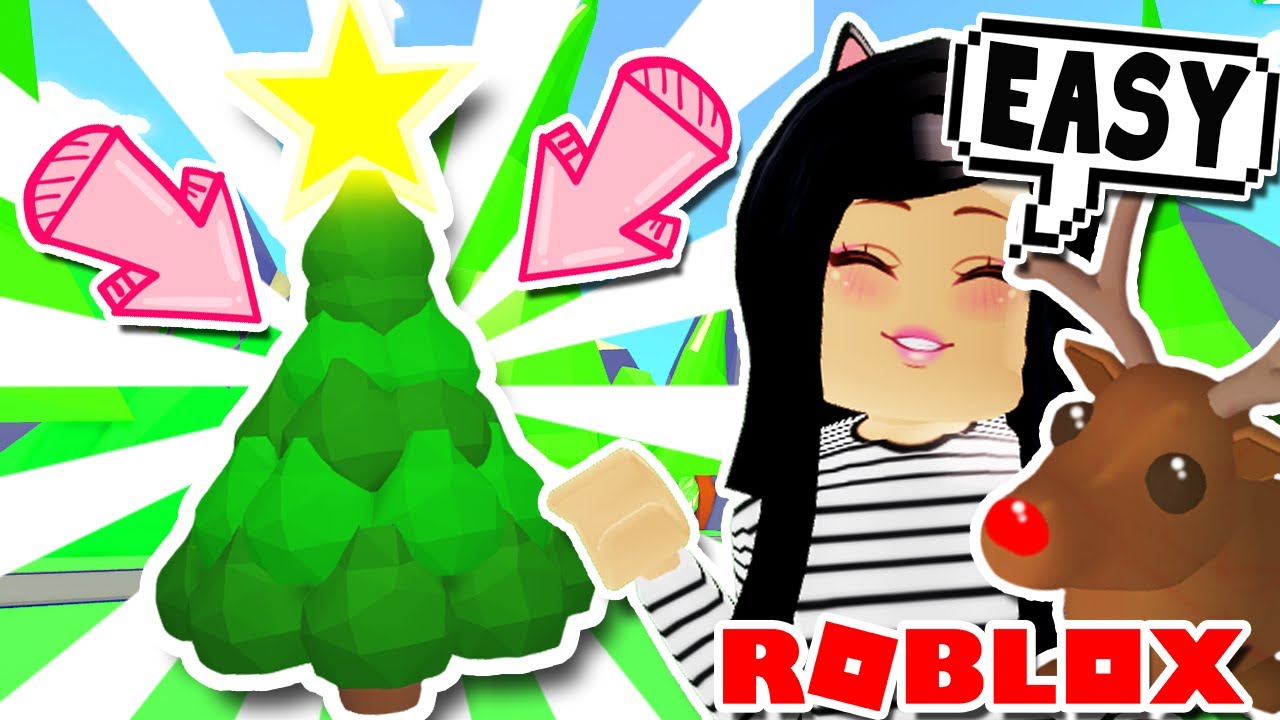 Custom Christmas Tree Tutorial Easy In Adopt Me Roblox Winter - secret location hacks glitch in adopt me roblox pet nursery youtube