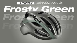 Unbox MET Rivale MIPS 2023 frosty green color The best Aeroroad Helmet