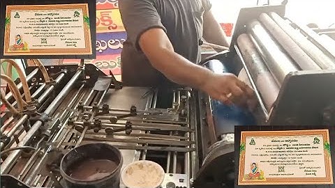 Christian Mature Card printing by hamada 800 offset printing machine // Green colour printing