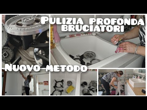 NUOVO METODO🧽 Pulizia PROFONDA Bruciatori 🧽💪 #puliziemotivazionali #pulisciconme #vlog