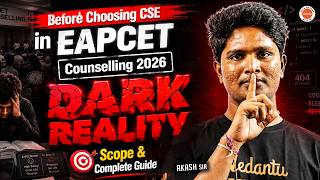 Before Choosing CSE in EAPCET Counselling 2026 — Dark Reality, Scope & Complete Guide!
