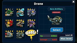 NEW ALL DRONE LEGENDARY  UNLOCKED AND UPGRADE MAX LEVEL NEW UPDATE TANK COMBAT WAR BATTLE V.4.0.1 screenshot 3