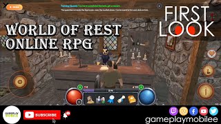 World of Rest (बाकी) #GAMEPLAY की दुनिया (एंड्रॉयड/आईओएस मोबाइल ऑनलाइन #RPG गेम) screenshot 3