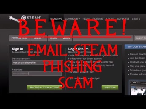 steam phishing email