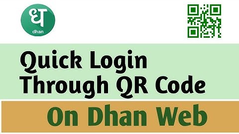 Dhan Login through QR code ll Fastest way to login in Dhan web ll Dhan