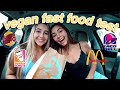 TRYING VEGAN FAST FOOD MUKBANG (for the first time!)