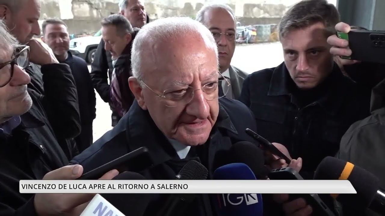 Salerno, il possibile ritorno di De Luca sindaco: «Può essere una possibilità»