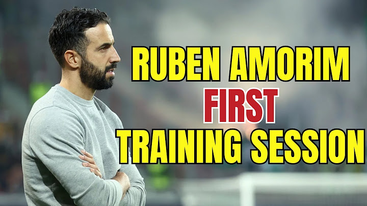What Secrets Did Ruben Amorim Reveal In His First Training Session?