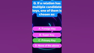 Candidate Key & Primary Key | DBMS MCQ | BPSC TRE 4.0 | Computer Science | Manish Kumar