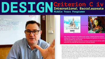 Civ MYP DESIGN Criterion C Strand iv HOW TO GET TOP MARKS