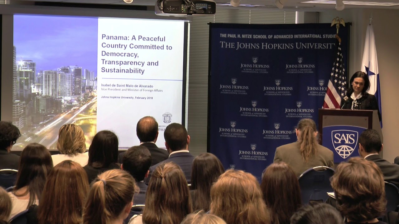 IDEV Roundtable- Isabel Saint Malo de Alvarado, VP and Minister of Foreign Affairs of Panama