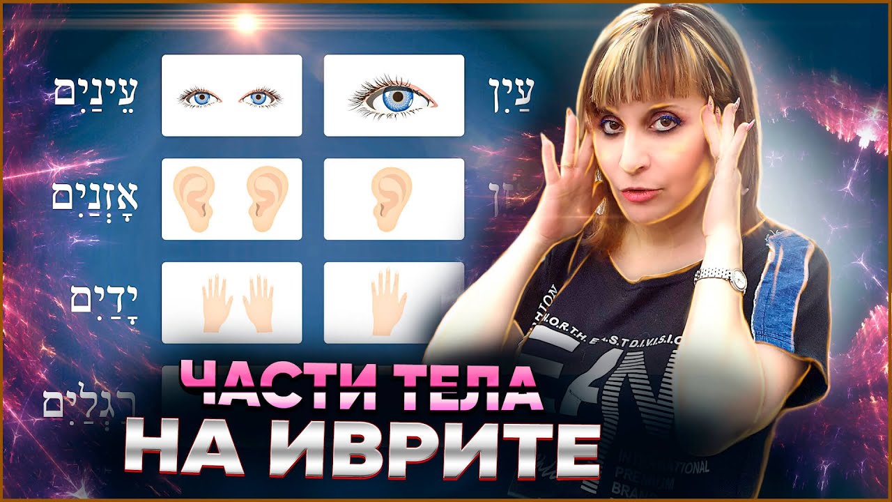 ТЕЛО ЧЕЛОВЕКА НА ИВРИТЕ. ИВРИТ с Валерией.