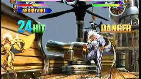 MvC2 Online (360): Brett (MSP) vs Omega Weapon X (MSCyke) 1 .:6.2.10:.