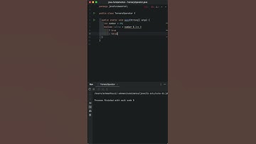 Java Fundamental: Ternary Operator Simplifying Conditional Operations