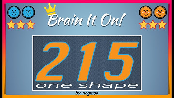 Brain It On! Level 215 One Shape 7.7sec by nagmok