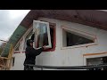 Framing second floor, doors, windows, skylight install - My ICF house part 16