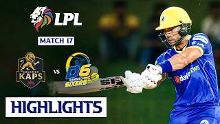 LPL 17th Match Highlights: Colombo Kaps Beat Dambulla Sixers By 4 Wickets