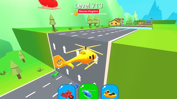 Shape Shifting 🏃🚗🚲🛵🚁 🛶🛥️ 🚂  All Levels New Update GamePlay Walkthrough Android,Ios Level - 713