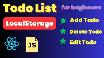 React Todo App | React Todo List | Add, Edit, Delete Todo | Beginners React Project