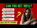 The ultimate jesus bible quiz  3 rounds 3 levels 30 questions